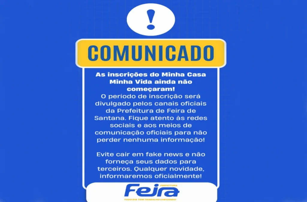 comunicado - MCMV