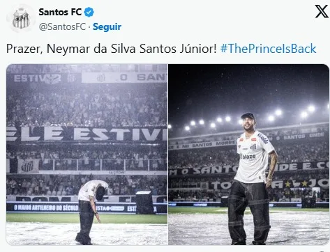 Neymar diz que retorna ao Santos para voltar a ser feliz