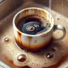 Como remover manchas de café das xícaras sem esfregar