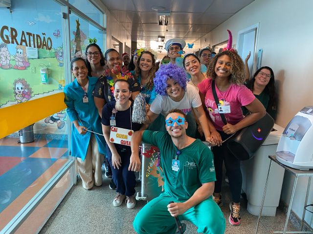 Hospital Estadual da Criança realiza Bloquinho de Carnaval para pacientes