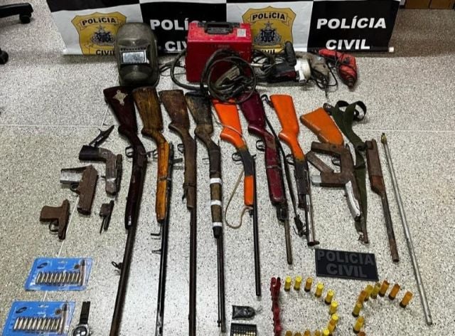 fábrica clandestina armas de fogo