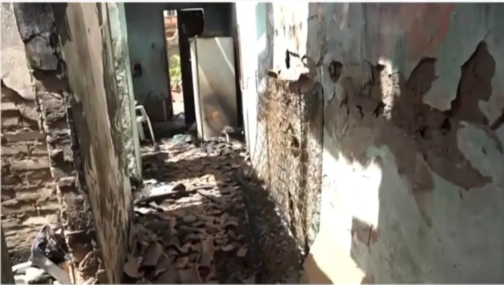 Casa incendiada