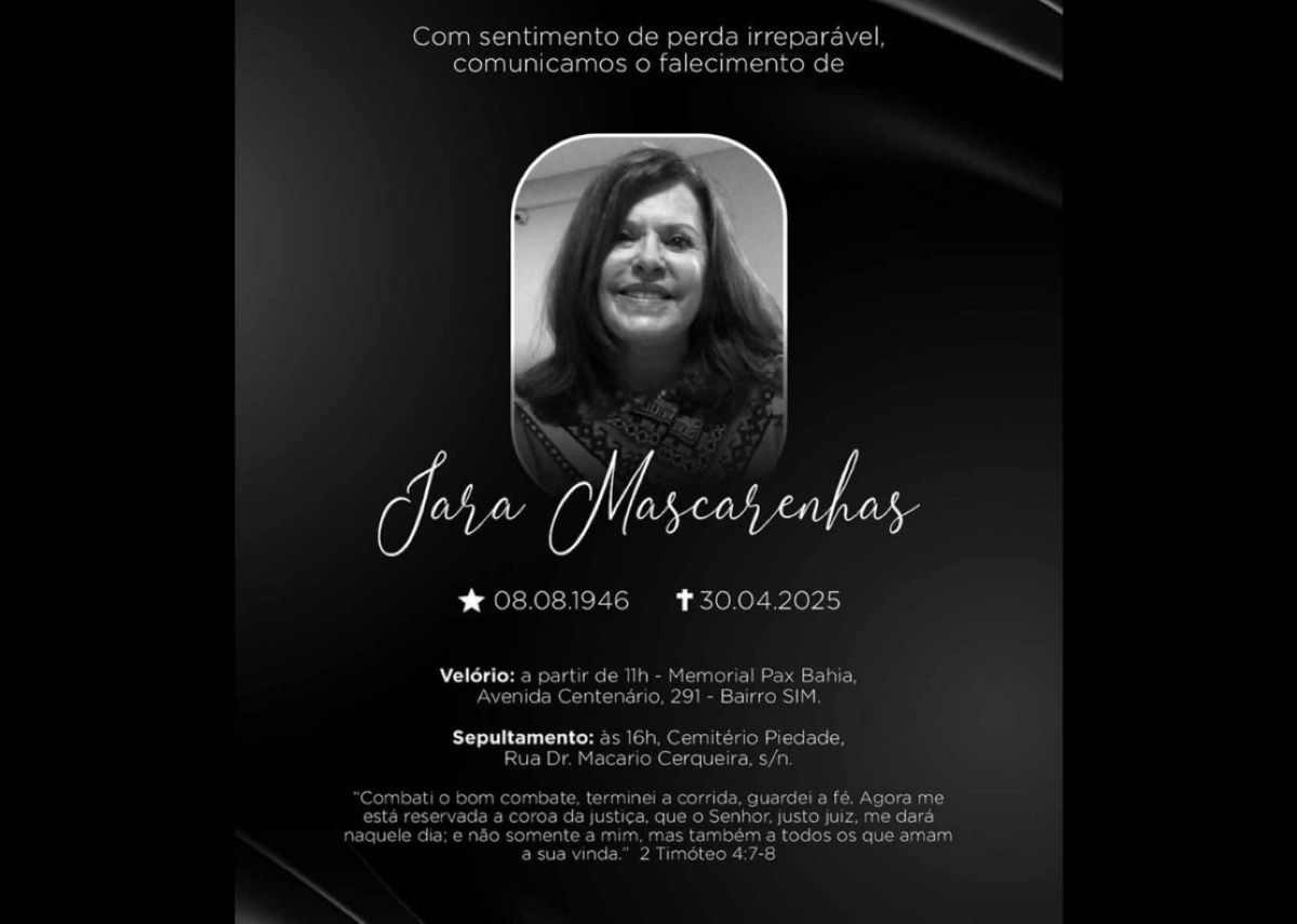 Morre aos 79 anos Iara Mascarenhas, mãe do publicitário André Mascarenhas