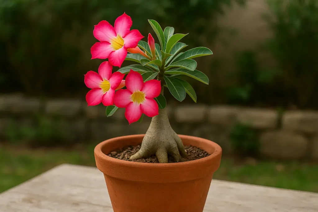 Por que a sua rosa-do-deserto não floresce O problema pode estar na escolha do vaso