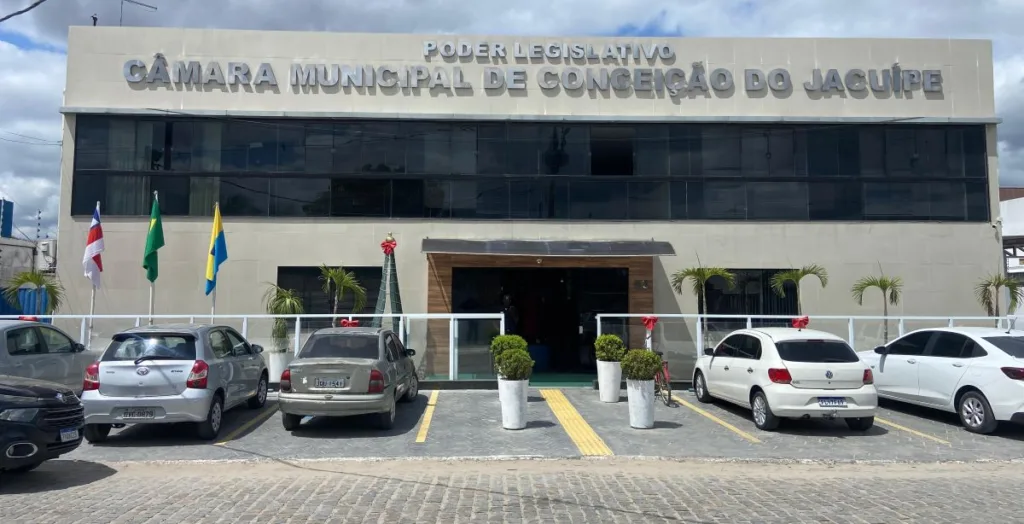 Fachada da Câmara de Vereadores de Conceição do Jacuípe