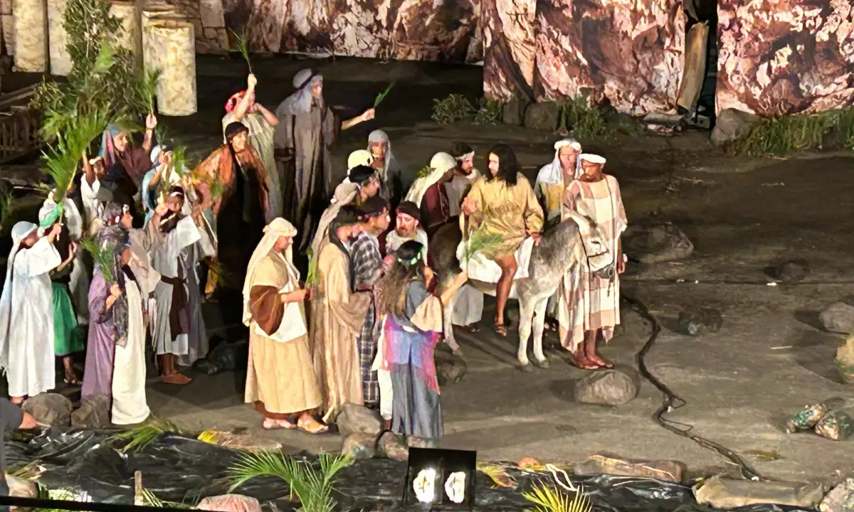 espetáculo “Paixão e Morte de Cristo”