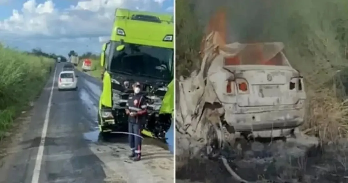 Quatro pessoas morrem carbonizadas em acidente no oeste baiano