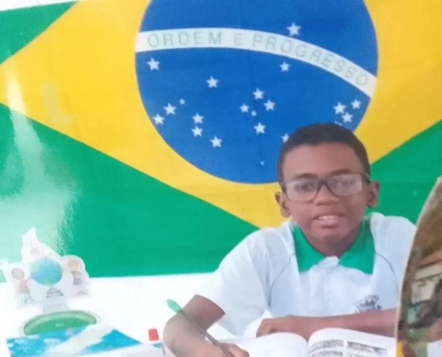 Na imagem Thiago, o filho mais novo de dona Neguinha | Foto: Arquivo Pessoal