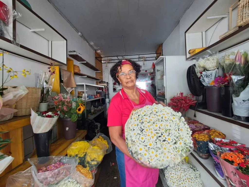 Maria José, comerciante da rua Olímpio Vital
