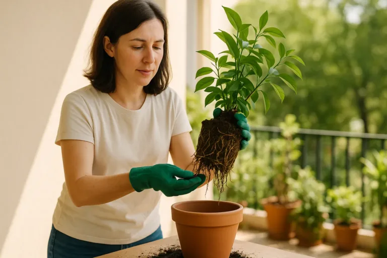 Como fazer o transplante da sua planta enraizada demais