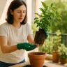 Como fazer o transplante da sua planta enraizada demais