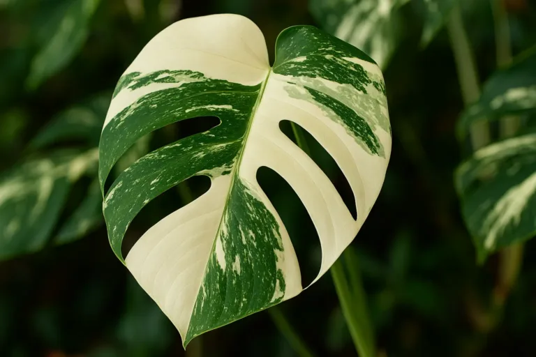Monstera variegata como garantir que as folhas fiquem bem manchadas