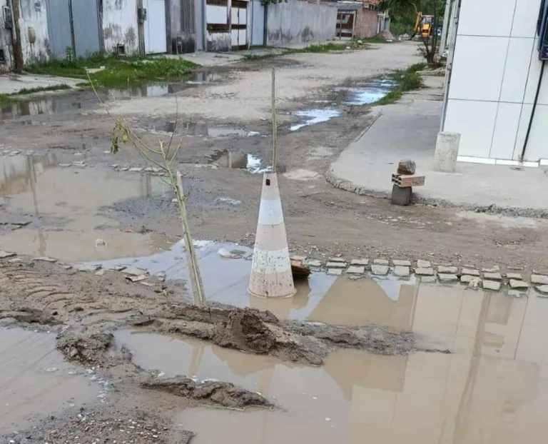 Problemas que se repetem: buracos, alagamentos e falta de limpeza pública; confira os flagrantes da comunidade