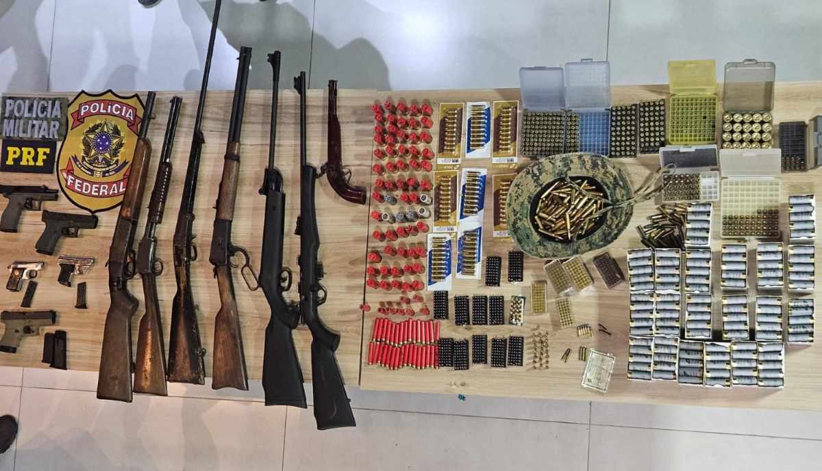 Polícia Federal captura foragido e apreende diversas armas de fogo