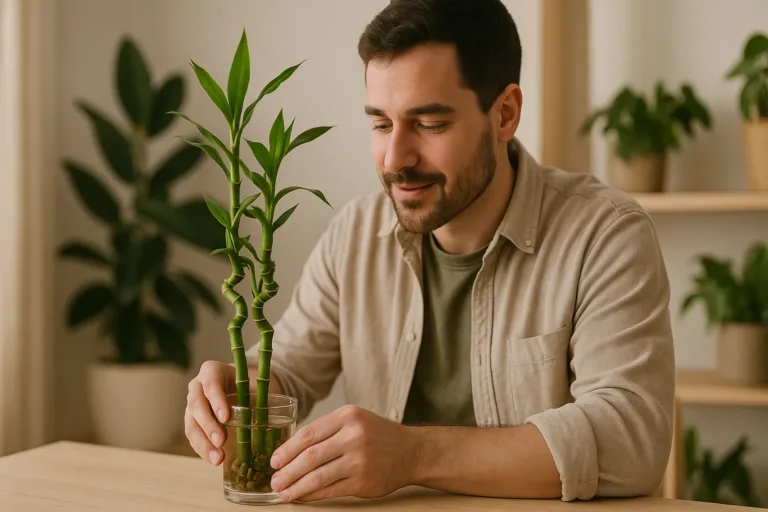 Bambu da sorte não deve ser plantado diretamente na terra
