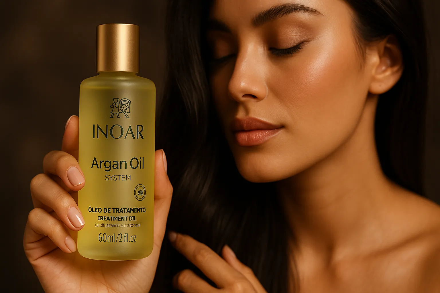 Óleo de argan poderoso combate pontas duplas e frizz