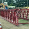 obra da passarela no KM 539 da BR-324