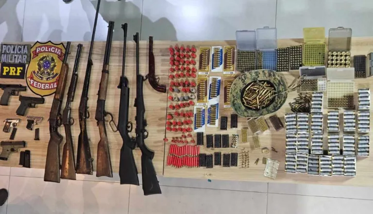 Polícia Federal captura foragido e apreende diversas armas de fogo