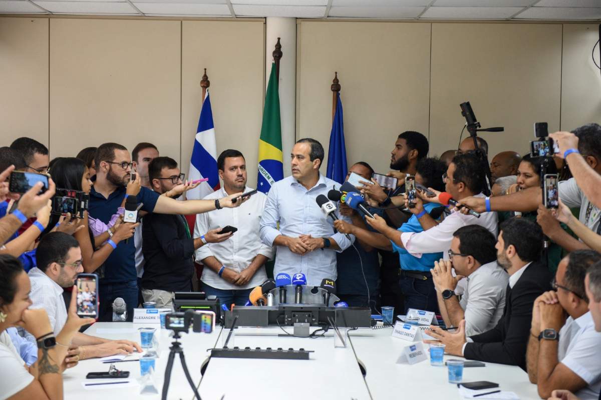 Coletiva Bruno Reis reajuste magistério Salvador