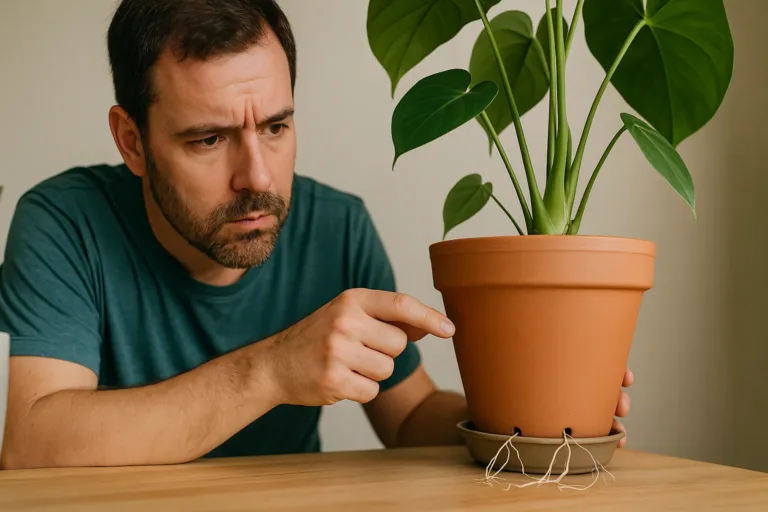 O que fazer com raízes das plantas que saem do fundo do vaso