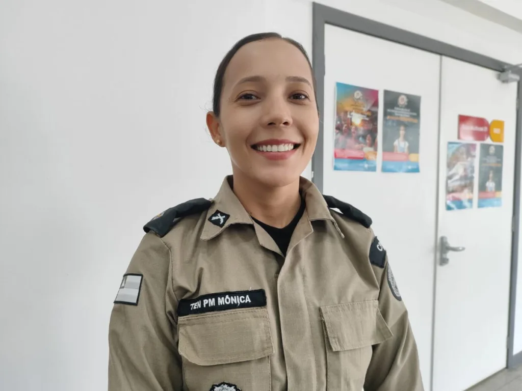 A Tenente PM Mônica, da Ronda Maria da Penha, fala sobre Micareta