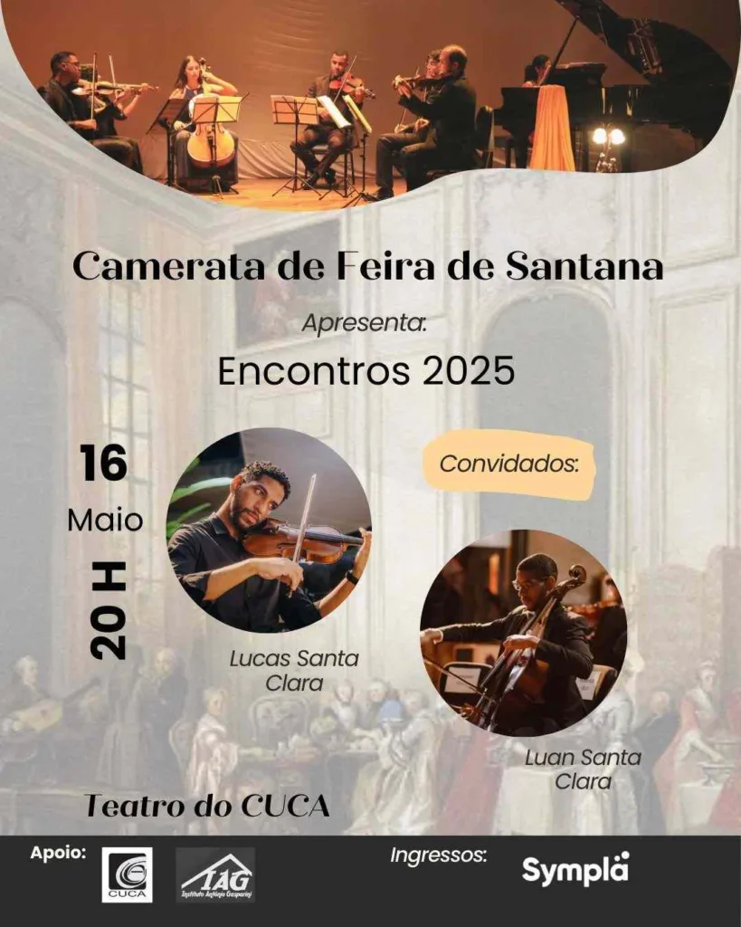Camerata de Feira de Santana apresenta concerto Encontros