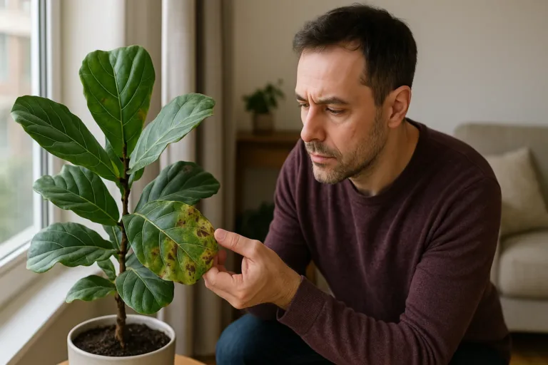 Ficus lyrata com manchas - causas e como salvar