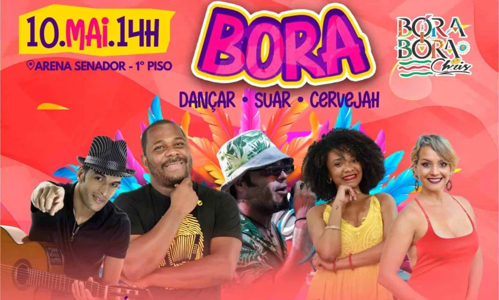 "Bora": evento acontece neste sábado (9) na Arena Senador