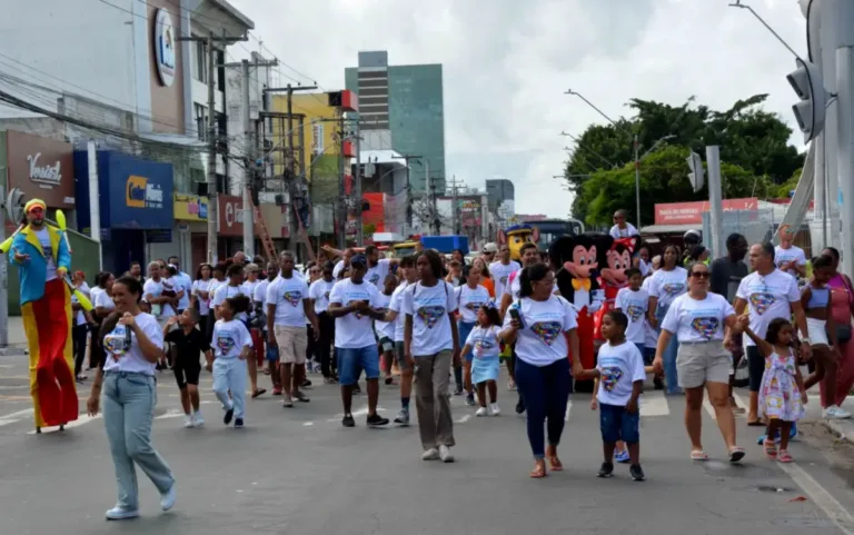 Caminhada familia Azul