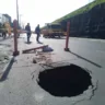 Cratera no Anel de Contorno