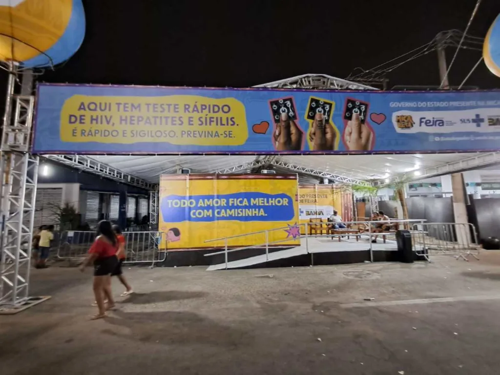 Centro de testagem de Ists do estado atende foliões durante a Micareta