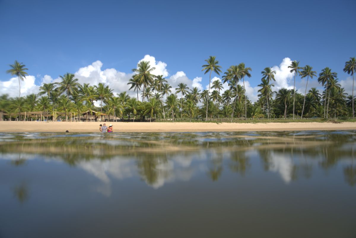 vista da praia no Village Itaparica