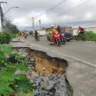 buraco na Avenida Sergio carneiro em Feira de Santana
