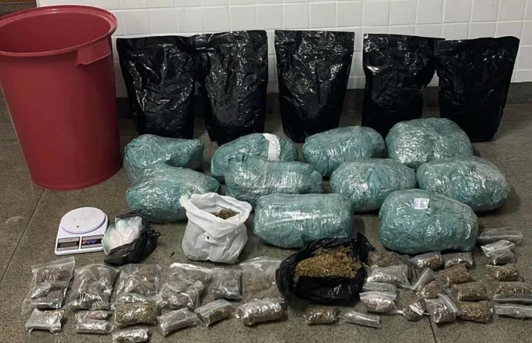 Mulher é presa e grande quantidade de droga é apreendida pela Polícia Militar