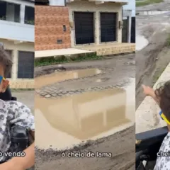 Garanhuns Garotinho cadeirante, de apenas 5 anos, faz apelo para manutenção de rua em Feira de Santana