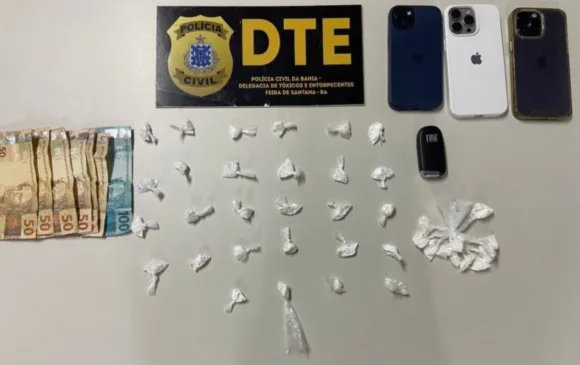 Homem é preso em Feira de Santana por tráfico de drogas