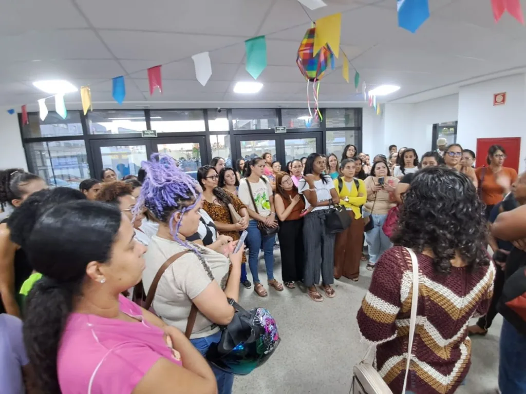 Reunião entre professores Reda e secretário de Educação Pablo Roberto
