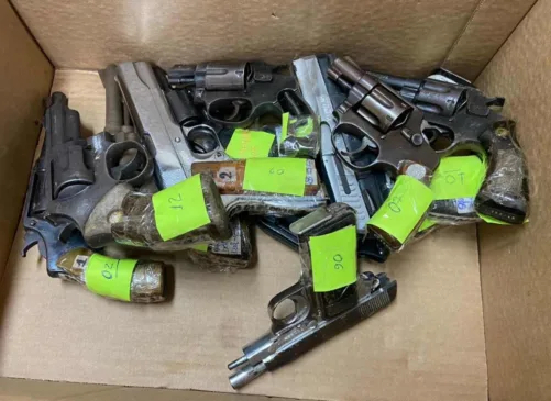 Armas apreendidas pela DTE são destruídas