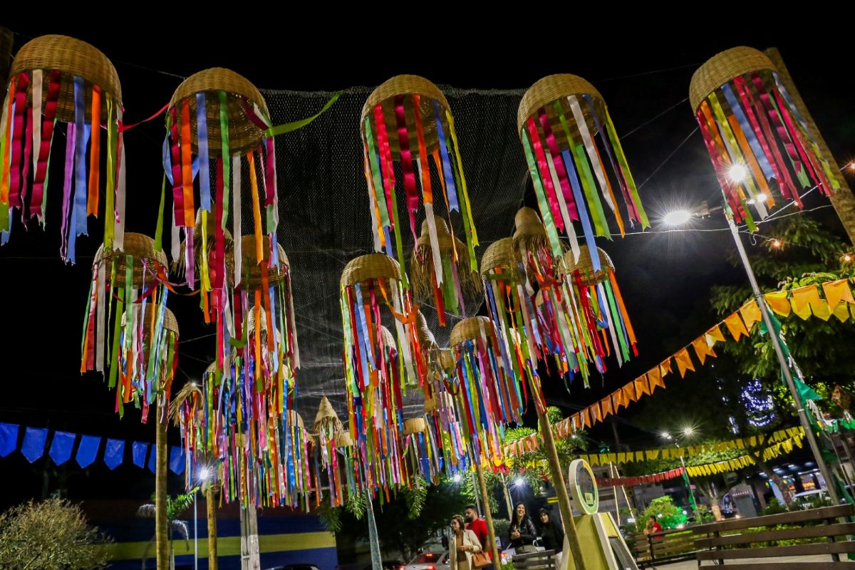 Decoração junina de Santo Antônio de Jesus