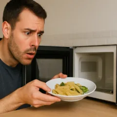 Micro-ondas por que às vezes o prato fica mais quente que a comida