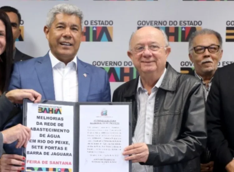Em reunião com o prefeito, Jerônimo Rodrigues autoriza licitação para ampliação do esgotamento sanitário