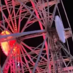 Criança cai de roda gigante durante festa de São João em Ipirá e fica ferida
