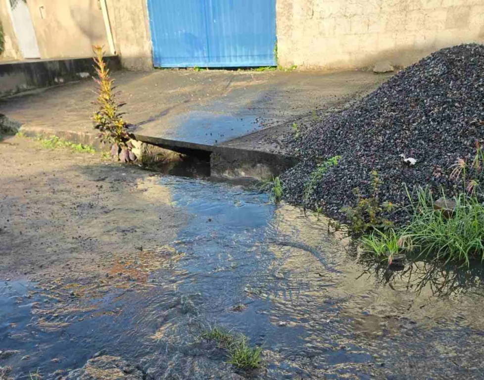 Vazamento de esgoto no bairro Panorama