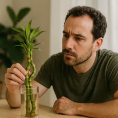 Mesmo com água limpa, seu bambu da sorte pode perder o brilho