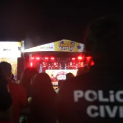 Polícia civil no camaforró - fiscalização de uso de bebidas alcóolicas por jovens