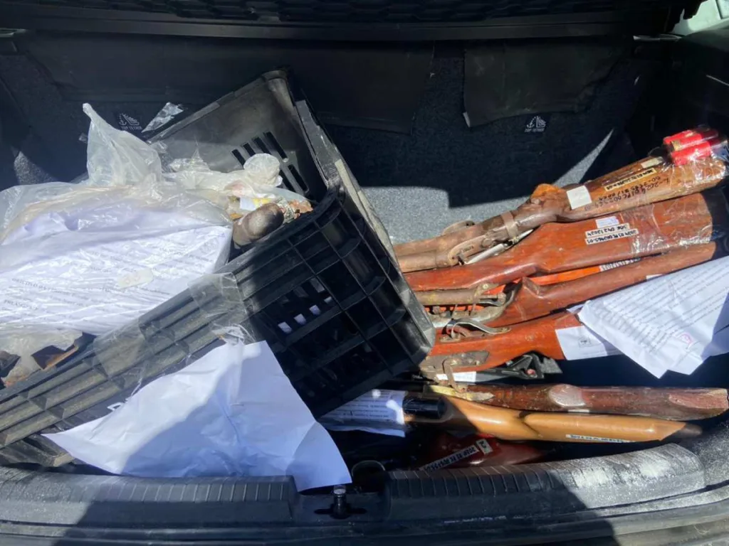 Armas apreendidas pela DTE são destruídas
