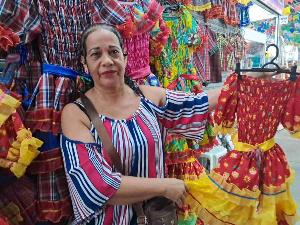 Hildete Santos, comerciante no Shopping Cidade das Compras