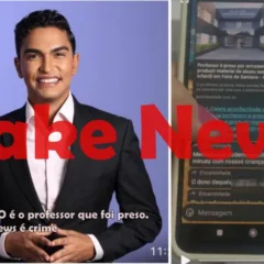 Fake news - Imagem do professor foi vinculada a uma notícia de prisão por pornografia infantil