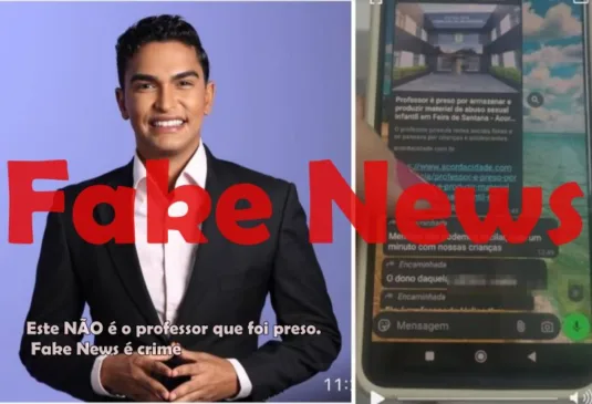 Fake news - Imagem do professor foi vinculada a uma notícia de prisão por pornografia infantil