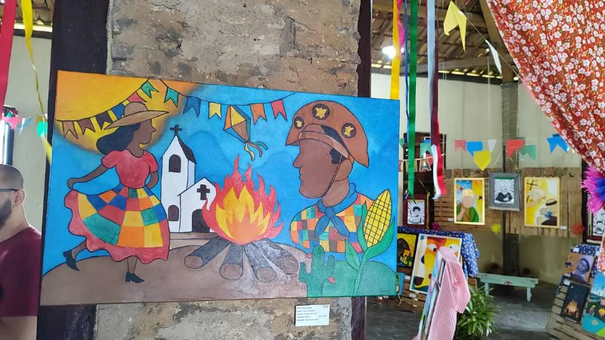 Exposição Arraiá de Cores e Tradição do Casarão Olhos D'água